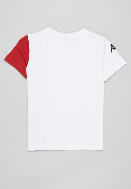 KAPPA - Authentic tony T-shirt  - white & red