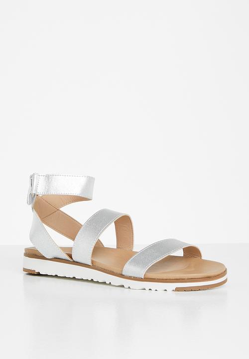 Madison® - Clair ankle strap sandal - silver