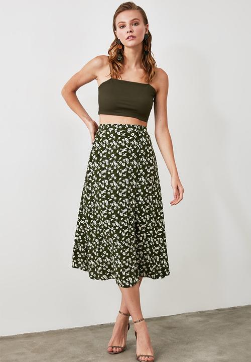 Trendyol - Hakitw skirt - khaki