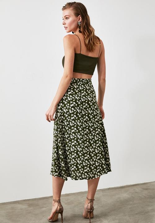 Trendyol - Hakitw skirt - khaki