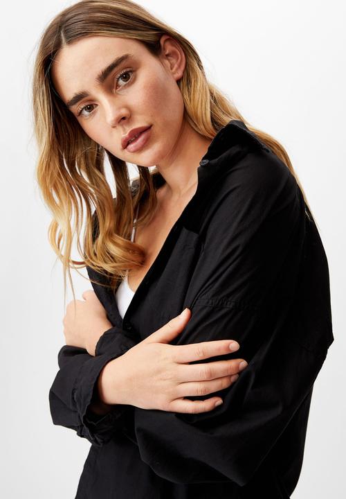Cotton On - Dad shirt - black