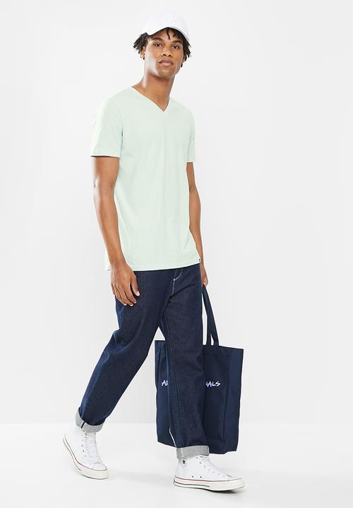 STYLE REPUBLIC - Deep v-neck tee - mint green