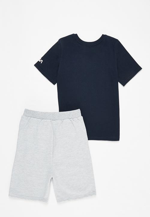 Superbalist Kids - NASA tee & shorts set - navy/grey