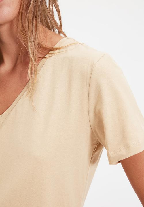 Trendyol - Kahverengi-bej t-shirt 2-pack - brown & beige