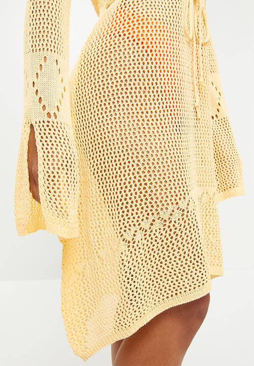 dailyfriday - Bell sleeve kaftan - light yellow