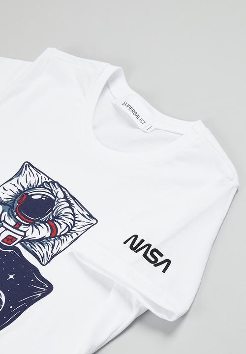 Superbalist - Tee & shorts pj set - white & navy