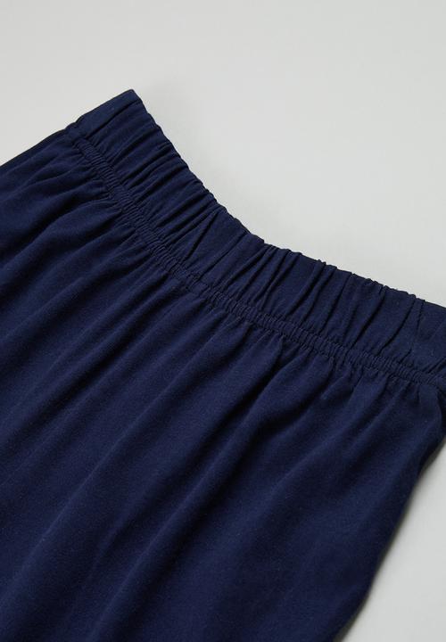 Superbalist - Tee & shorts pj set - white & navy