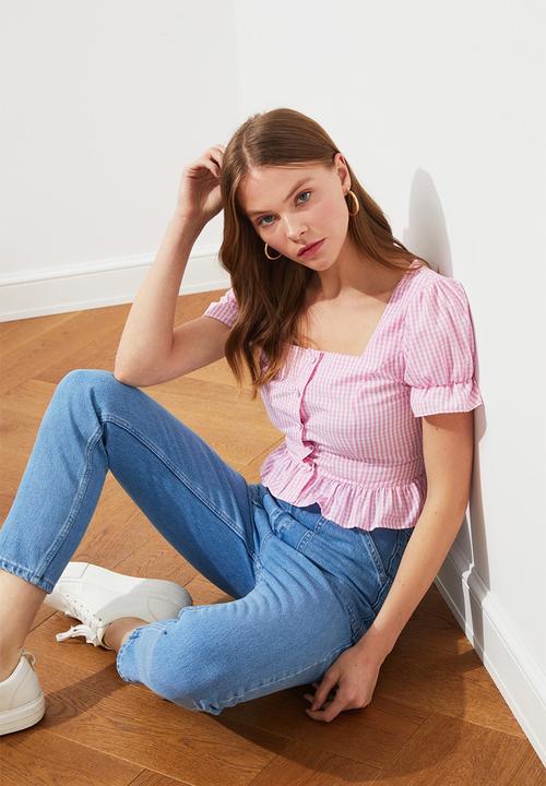 Trendyol - Buttoned blouse - pink