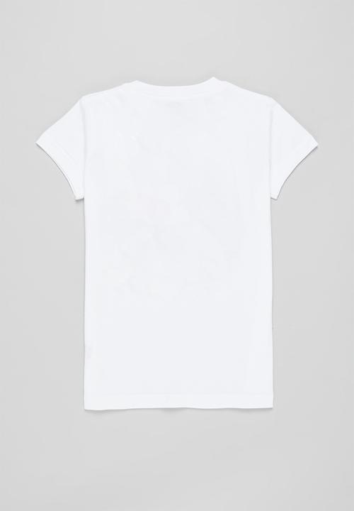 Billabong  - Rainbow wave short sleeve tee - white