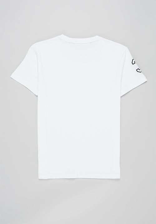POLO - Boys James numerical v-neck tee - white