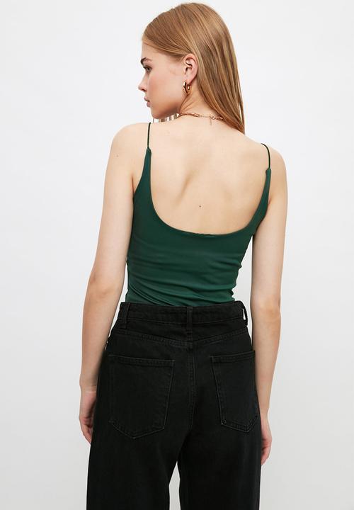 Trendyol - Snap knitted bodysuit - emerald