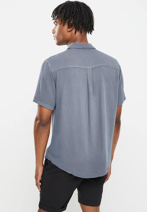 Cotton On - Cuban short sleeve shirt - grey