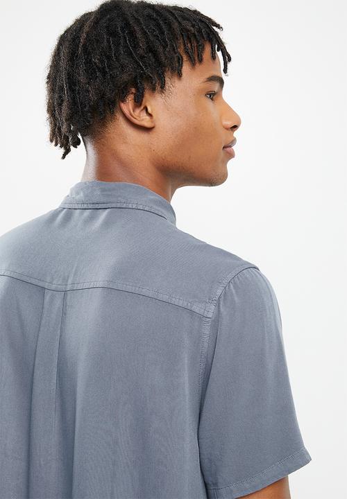 Cotton On - Cuban short sleeve shirt - grey