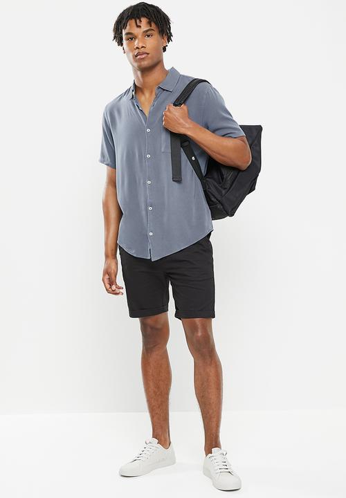 Cotton On - Cuban short sleeve shirt - grey