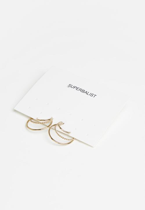 Superbalist - Adeline hoop earrings - gold