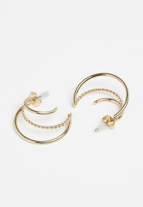 Superbalist - Adeline hoop earrings - gold