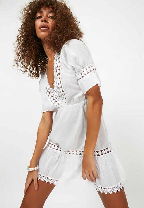 Trendyol - Beyaz kaftan - white