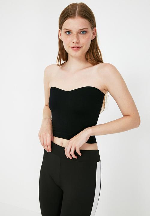 Trendyol - Seamless sports crop - black