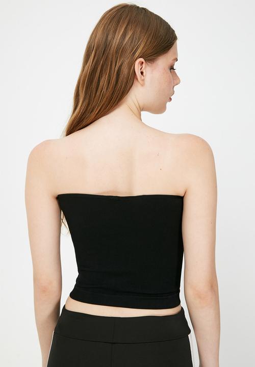 Trendyol - Seamless sports crop - black
