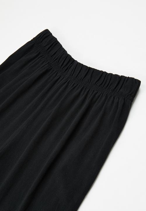 Pop Candy - Tee & shorts pj set - grey & black