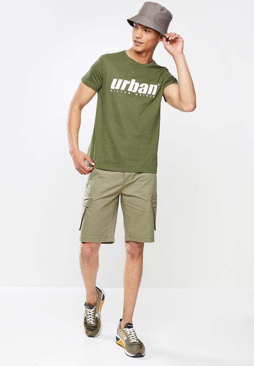 urban° - Mens urban t-shirt - olive