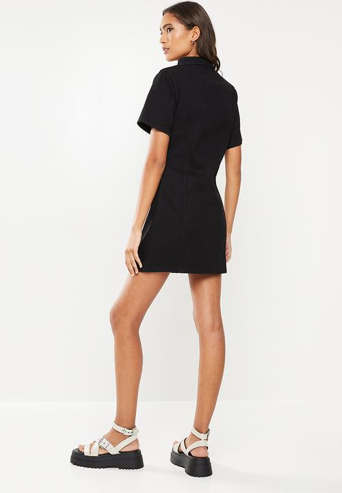 Glamorous - Button down mini - black