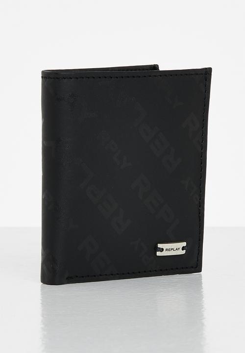 Replay - Logo wallet 2 - black