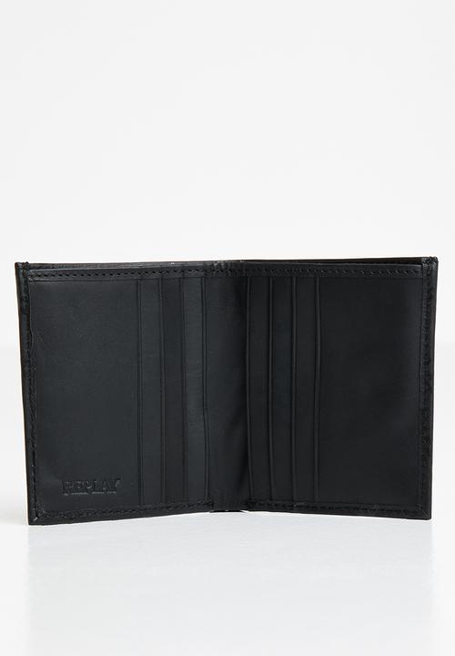 Replay - Logo wallet 2 - black