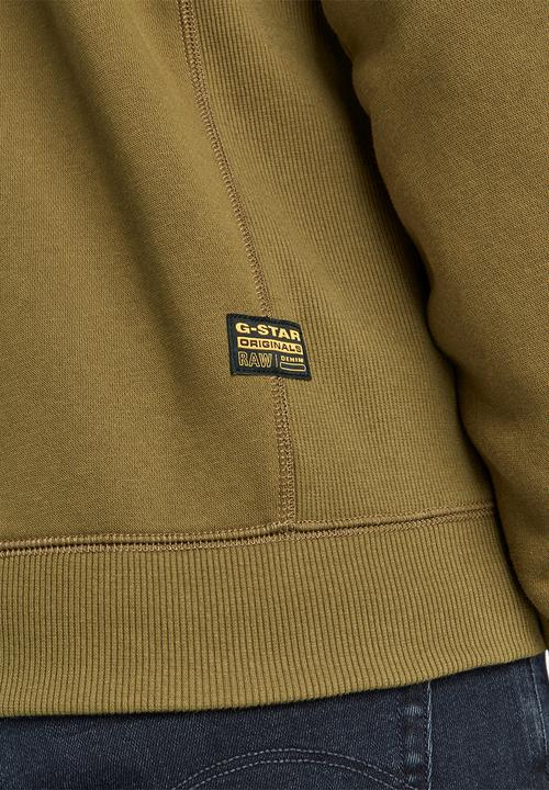 G-STAR - Premium core hooded zip sweater - light antic green