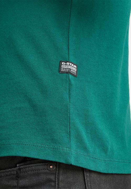 G-STAR - Badge logo+ r short sleeve tee - bright laub
