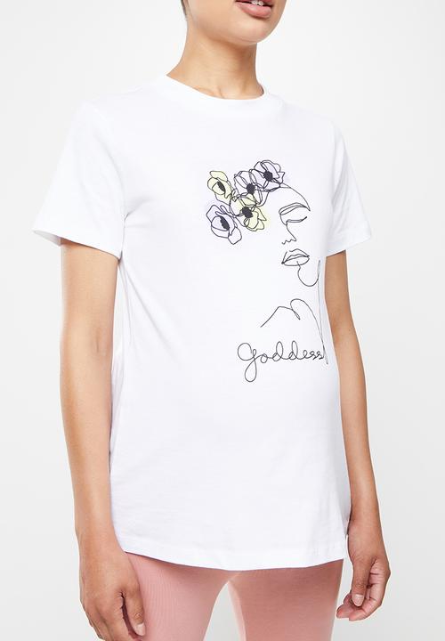 Superbalist - Printed crew neck tee - white02