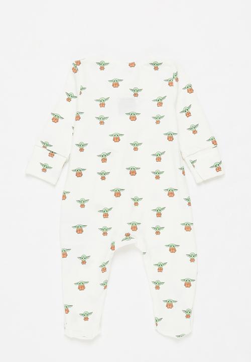 Cotton On - 2 pack long sleeve zip romper lcn - lcn luc grogu pod + floating grogu