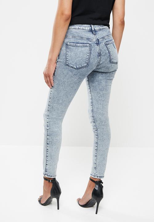GUESS - Eco acid wash sexy curve - blue