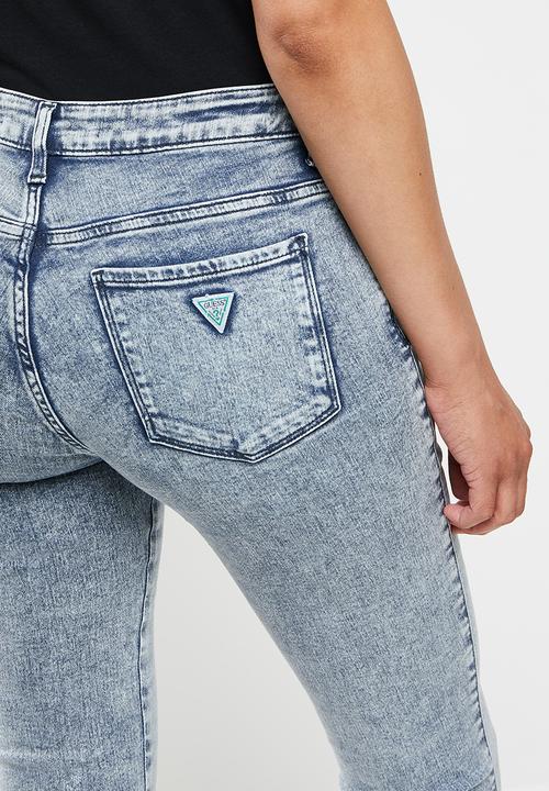 GUESS - Eco acid wash sexy curve - blue