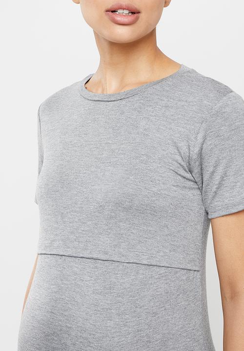 Superbalist - Double layer nursing tee - grey 