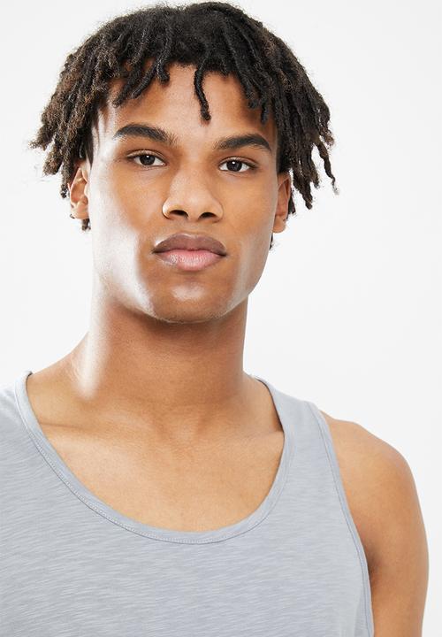 STYLE REPUBLIC - 2 Pack vest - black & mid grey