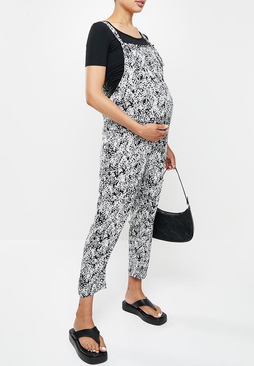 Superbalist - Maternity jumpsuit - black & white 