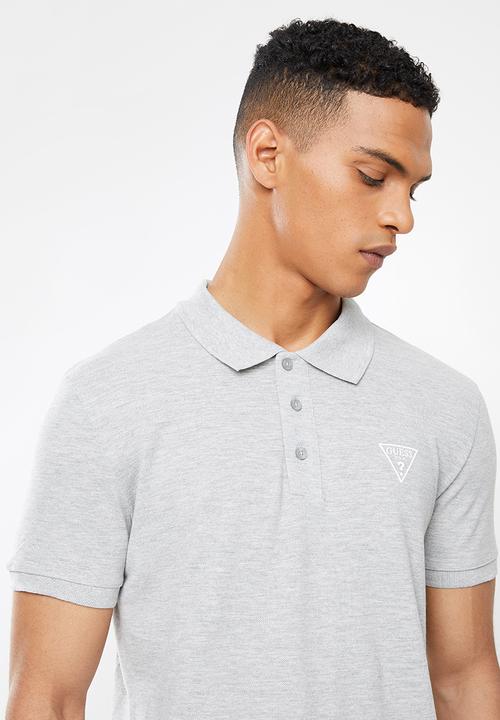 GUESS - Shirt sleeve  Guess man rep polo - grey