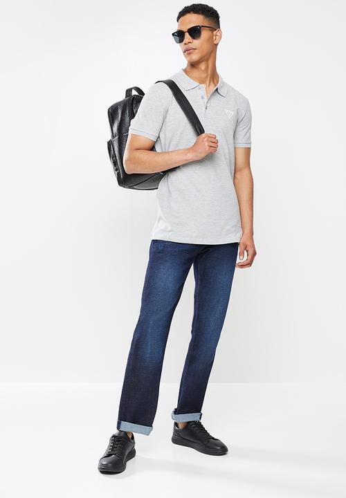 GUESS - Shirt sleeve  Guess man rep polo - grey