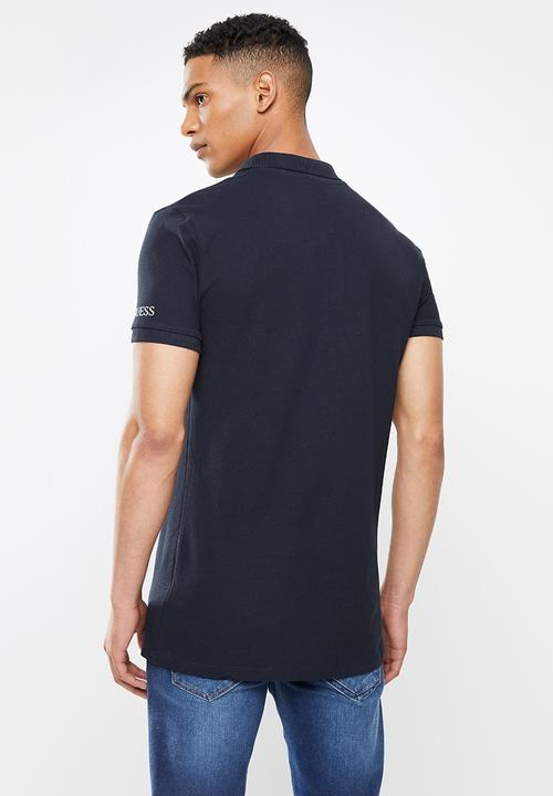 GUESS - Short sleeve  guess man rep polo - navy