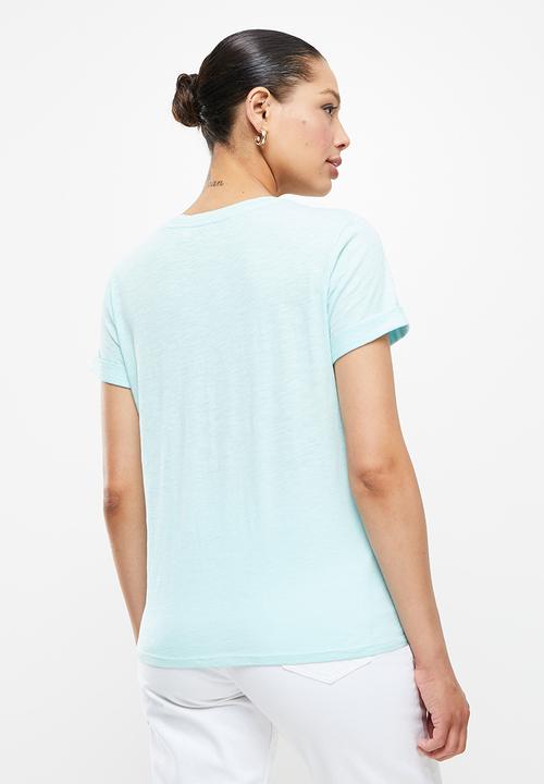 GUESS - Eco classic logo tee - marseille blue