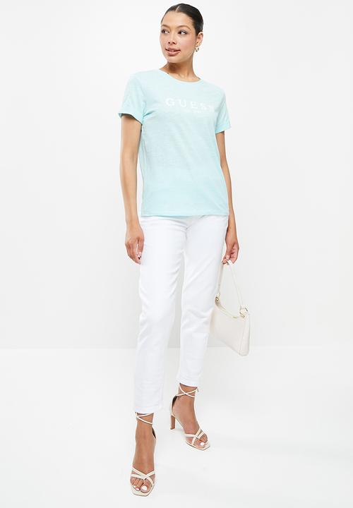 GUESS - Eco classic logo tee - marseille blue