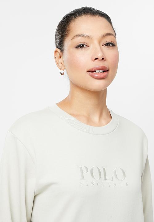 POLO - Tracey logo sweat top - stone