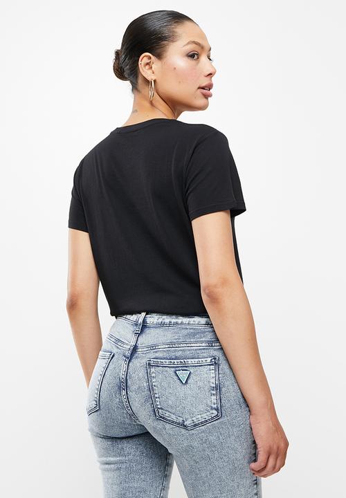 GUESS - Cover girl tee - jet black