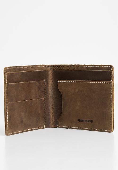 JEEP - Leather bifold wallet - brown