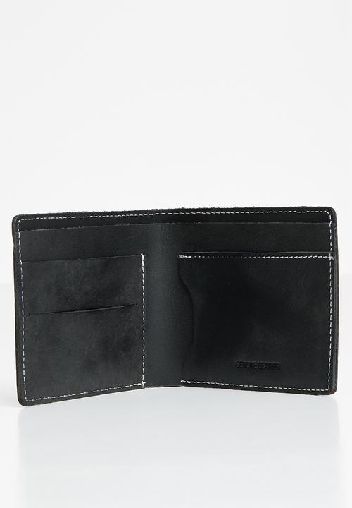 JEEP - Leather bifold wallet - black