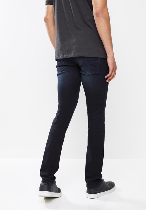 GUESS - Lanewood wash skinny jeans  - blue