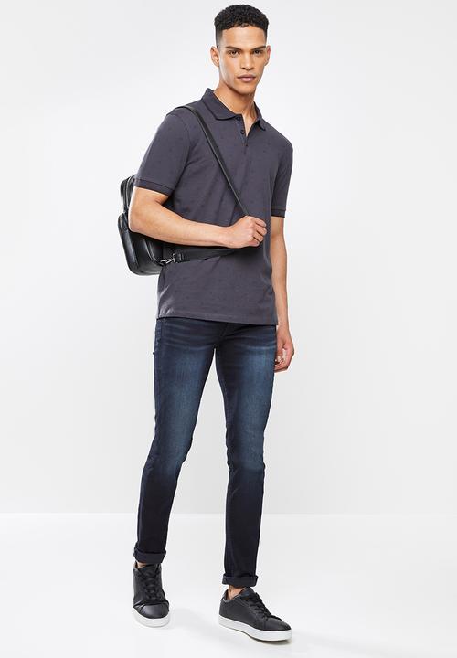 GUESS - Lanewood wash skinny jeans  - blue