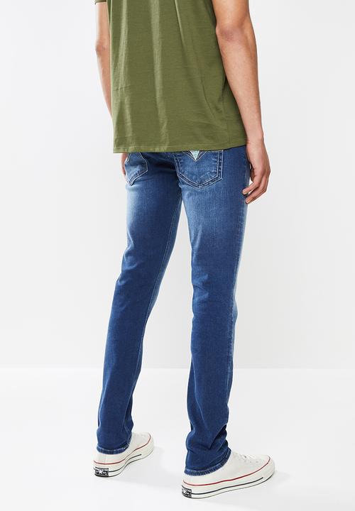 GUESS - Bluefield wash eco denim super skinny jeans - blue