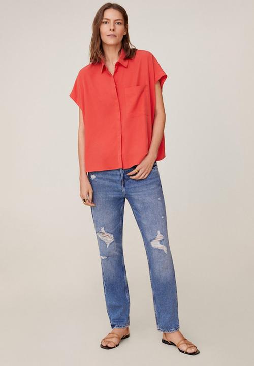 MANGO - Shirt eliza - red